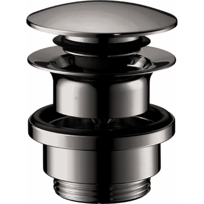 Drain for Sinks With Push-Open – Polished Black Chrome 50100331 Hansgrohe