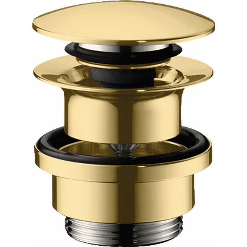 Drain for Sinks With Push-Open – Polished Gold Optic 50100991 Hansgrohe