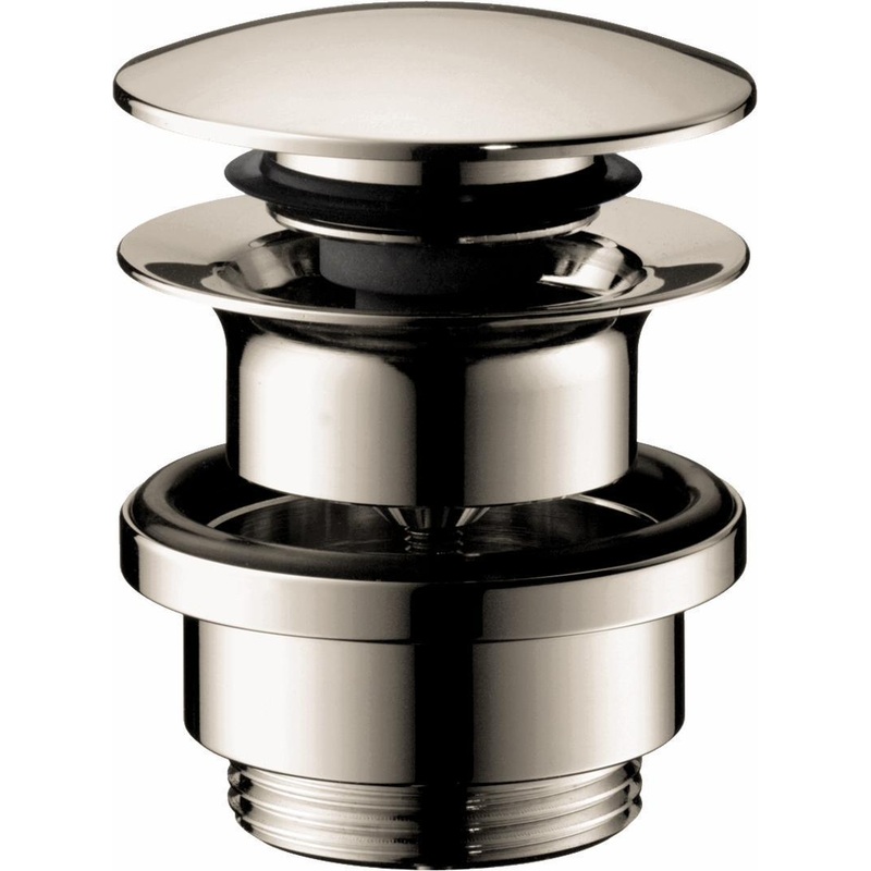 Drain for Sinks With Push-Open – Polished Nickel 50100831 Hansgrohe