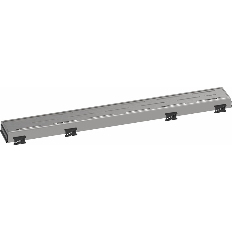 RainDrain Match Trim Classic for 23 5/8″ Rough with Height Adjustable Frame – Brushed Stainless Steel 56116801 Hansgrohe