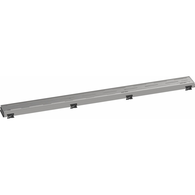 RainDrain Match Trim Classic for 35 1/4″ Rough with Height Adjustable Frame – Brushed Stainless Steel 56122801 Hansgrohe