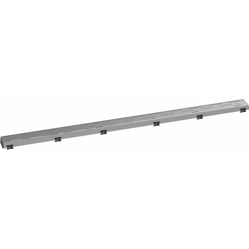 RainDrain Match Trim Classic for 47 1/4″ Rough with Height Adjustable Frame – Brushed Stainless Steel 56126801 Hansgrohe