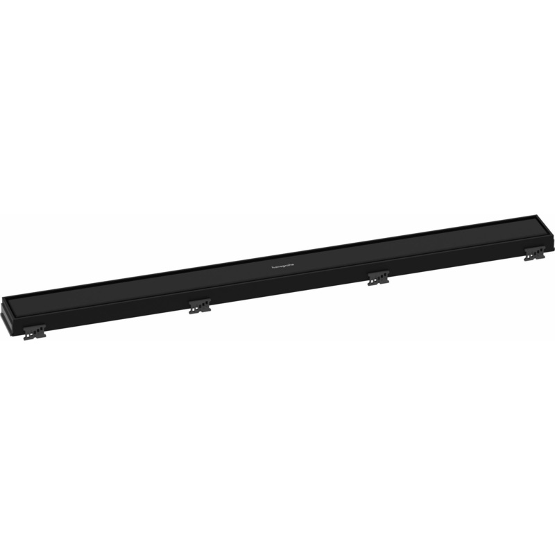RainDrain Match Trim for 31 1/2″ Rough with Height Adjustable Frame – Matte Black 56038671 Hansgrohe