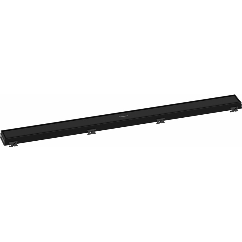 RainDrain Match Trim for 35 1/4″ Rough with Height Adjustable Frame – Matte Black 56040671 Hansgrohe
