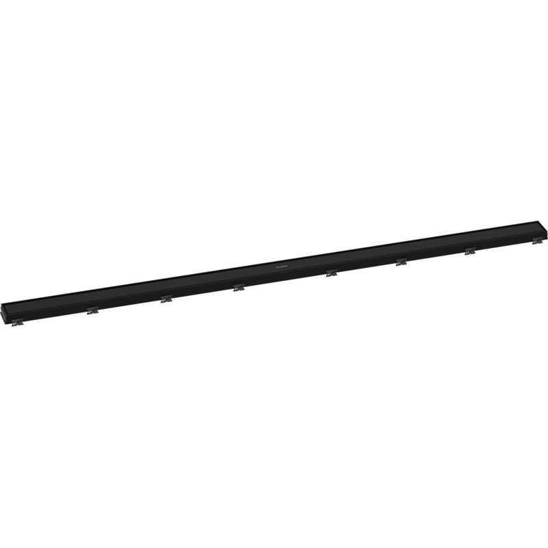 RainDrain Match Trim for 59 1/8″ Rough with Height Adjustable Frame – Matte Black 56127671 Hansgrohe