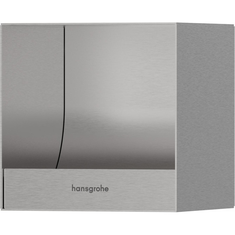 XtraStoris Original Recessed Toilet Paper Holder 6″x 6″x 5.5″ – Brushed Stainless Steel 56065800 Hansgrohe