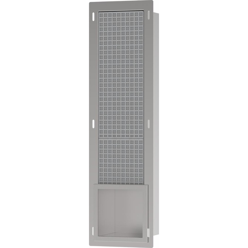 XtraStoris Original Recessed Toilet Paper Holder with Storage & Tileable Door – Brushed Stainless Steel 56058800 Hansgrohe