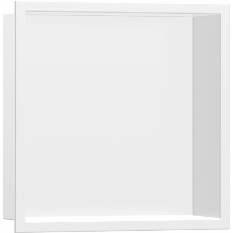 XtraStoris Original Wall Niche with Frame 12″x 12″x 5.5″ – Matte White 56093700 Hansgrohe