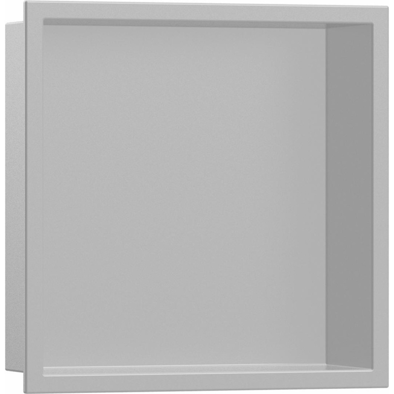 XtraStoris Original Wall Niche with Integrated Frame 12″x 12″x 4″ – Concrete Grey 56061380 Hansgrohe