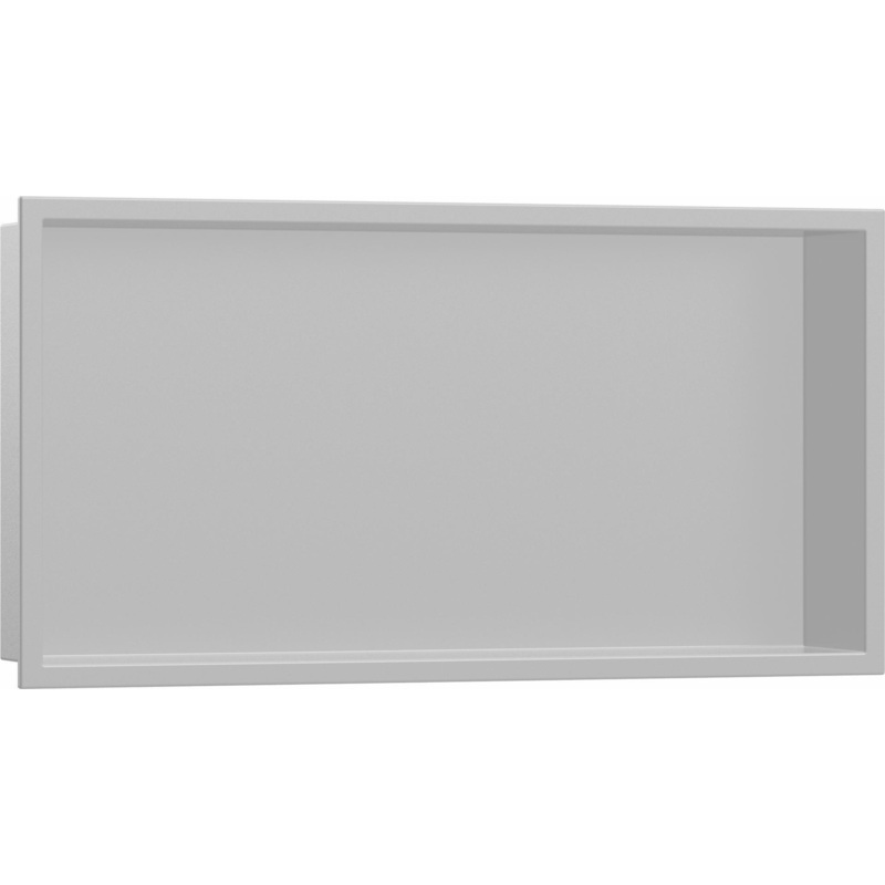 XtraStoris Original Wall Niche with Integrated Frame 12″x 24″x 4″ – Concrete Grey 56064380 Hansgrohe
