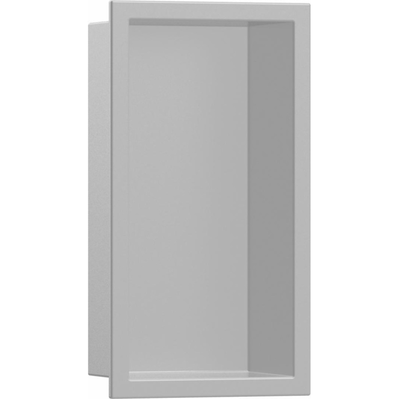 XtraStoris Original Wall Niche with Integrated Frame 12″x 6″x 4″ – Concrete Grey 56057380 Hansgrohe