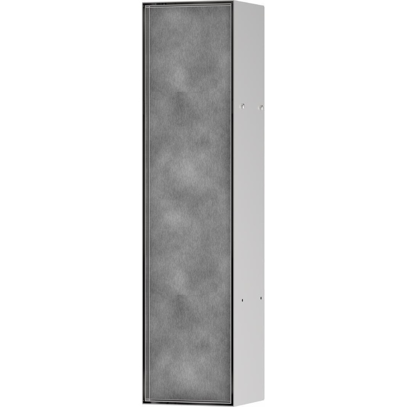 XtraStoris Rock Recessed Toilet Brush Holder with Shelf & Tileable Door – Brushed Stainless Steel 56060800 Hansgrohe