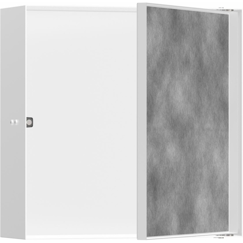 XtraStoris Rock Wall Niche with Tileable Door 12″x 12″x 4″ – Matte White 56085700 Hansgrohe