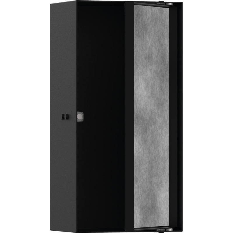 XtraStoris Rock Wall Niche with Tileable Door 12″x 6″x 4″ – Matte Black 56082670 Hansgrohe