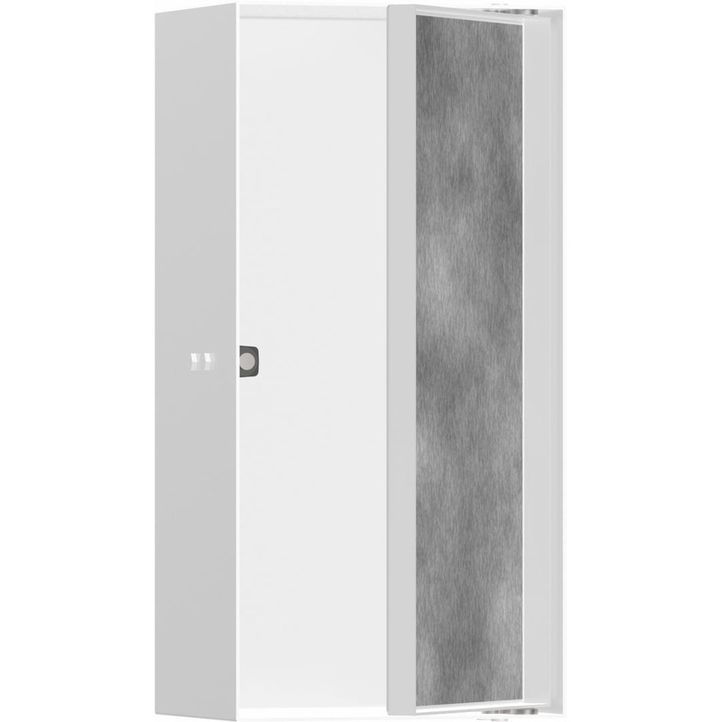 XtraStoris Rock Wall Niche with Tileable Door 12″x 6″x 4″ – Matte White 56082700 Hansgrohe