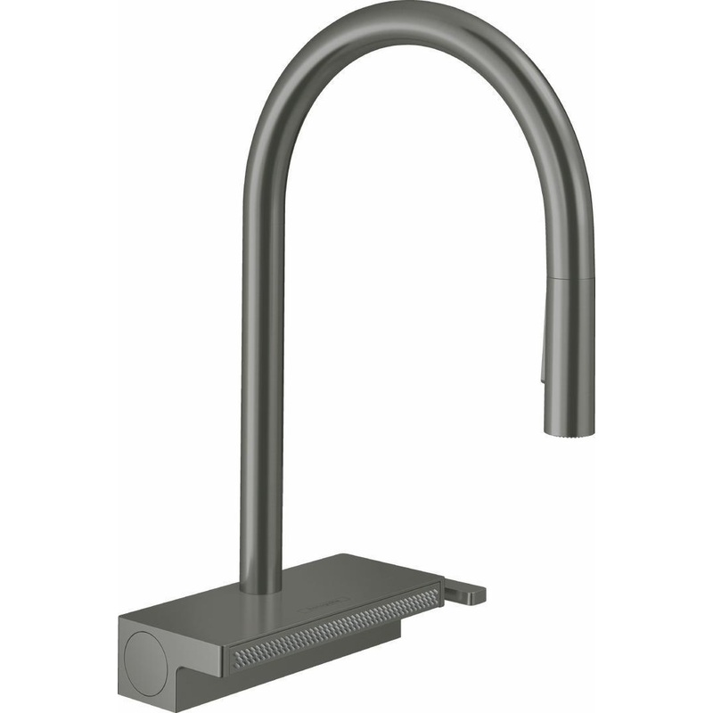 Aquno Select Kitchen Faucet With Pulldown Spray – Brushed Black Chrome 73837341 Hansgrohe