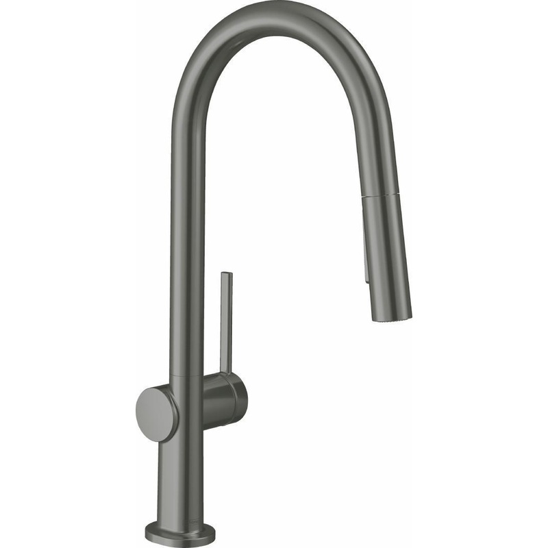 Talis N Kitchen Faucet With Pulldown Spray – Brushed Black Chrome 72846341 Hansgrohe