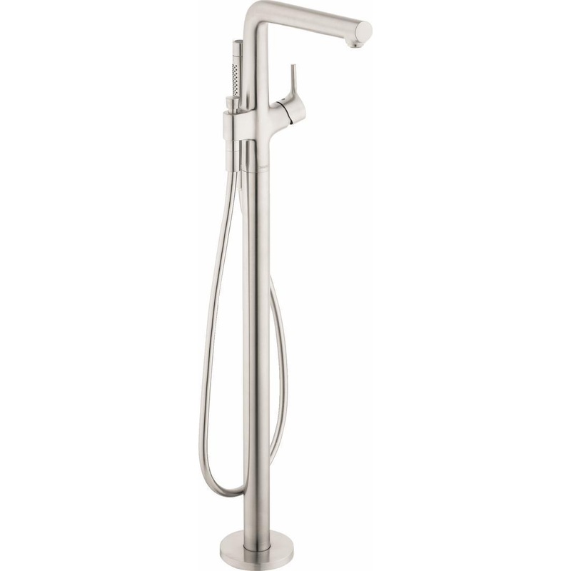 Talis S Freestanding Tub Filler Trim with Hand Shower – Brushed Nickel 72413821 Hansgrohe