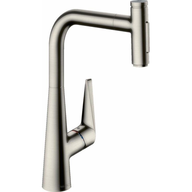 Talis Select S Kitchen Faucet with Pullout Spray – Stainless Steel Optic 72823801 Hansgrohe