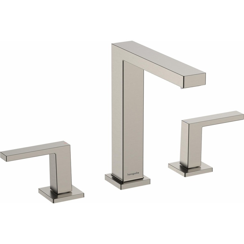 Tecturis E 150 Widespread Bathroom Faucet – Brushed Nickel 73031821 Hansgrohe