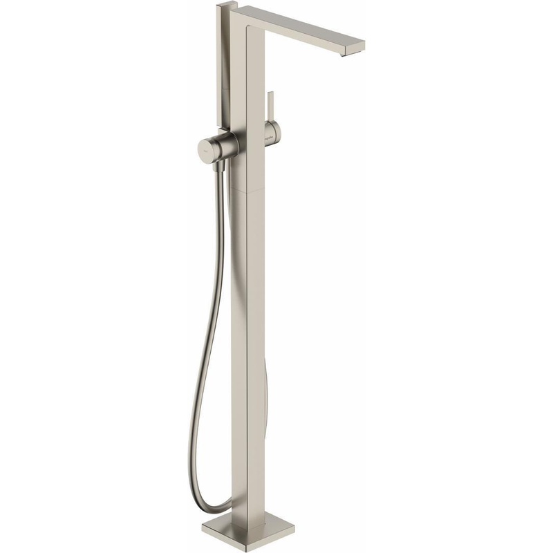 Tecturis E Freestanding Tub Filler Trim with Hand Shower – Brushed Nickel 73445821 Hansgrohe