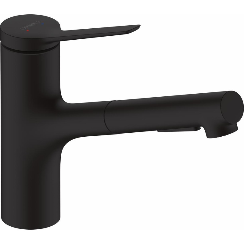 Zesis Kitchen Faucet with Pullout Spray – Matte Black 74810671 Hansgrohe