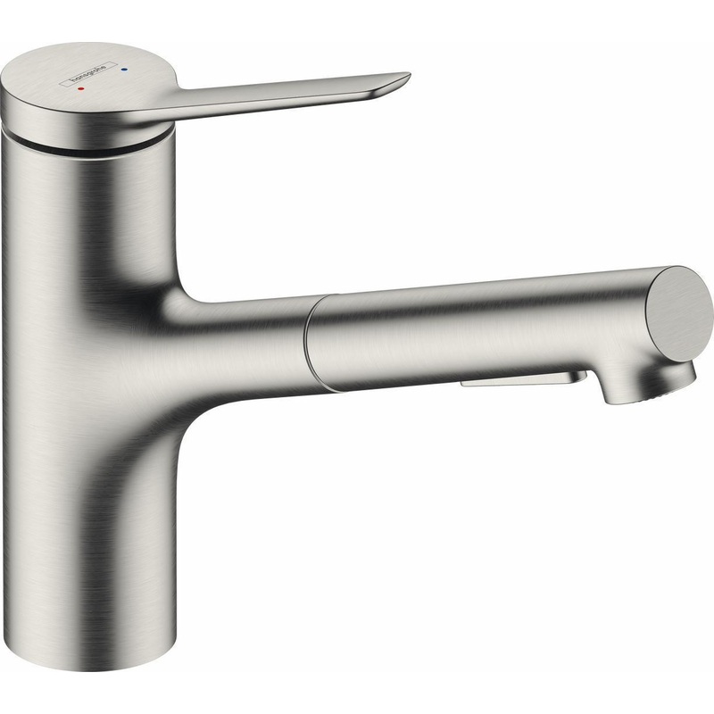 Zesis Kitchen Faucet with Pullout Spray – Stainless Steel Optic 74810801 Hansgrohe