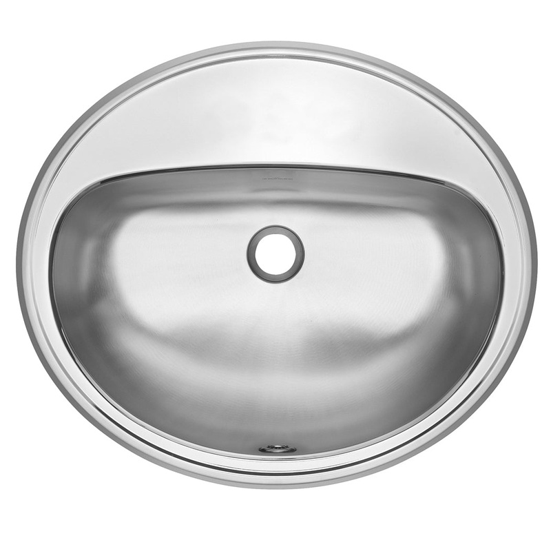 1-Hole Drop-In Bathroom Sink – Stainless Steel OV1821-6-1 Franke