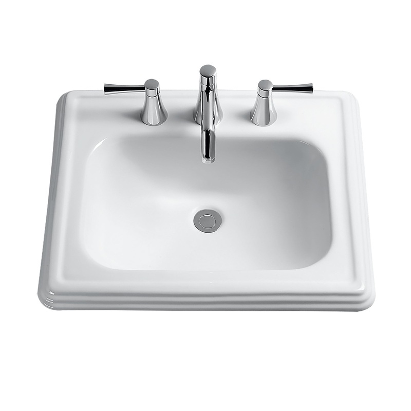 Promenade Centerset Drop-in Bathroom Sink – Cotton White LT531.4#01 Toto