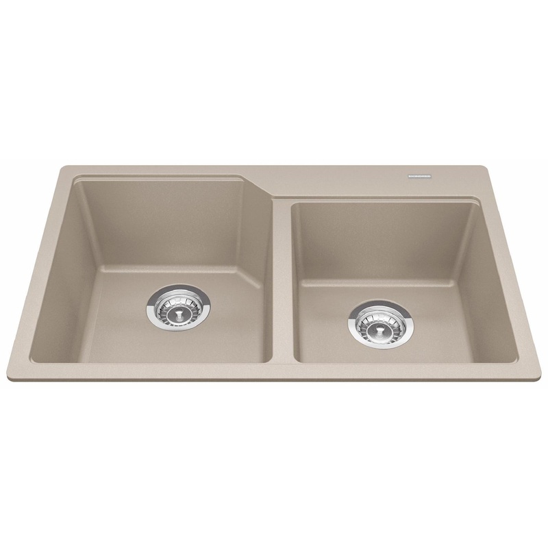 Urban 30-11/16″ Granite 1.5 Bowl Drop-In Kitchen Sink – Champagne MGCM2031-9CHA Kindred