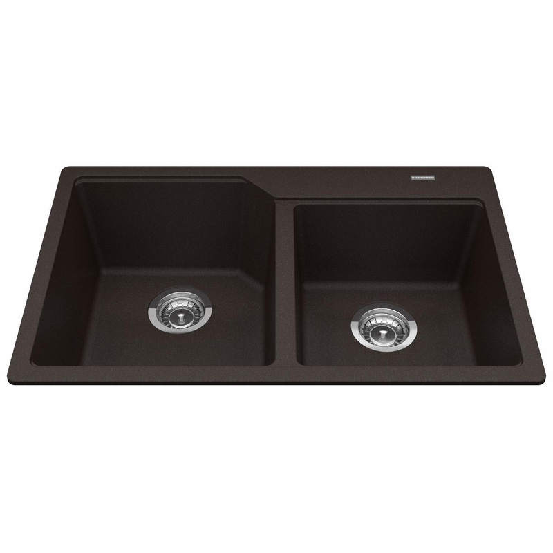 Urban 30-11/16″ Granite 1.5 Bowl Drop-In Kitchen Sink – Mocha MGCM2031-9ES Kindred