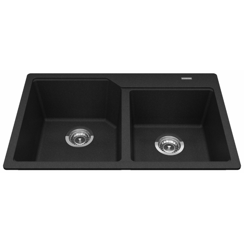 Urban 30-11/16″ Granite 1.5 Bowl Drop-In Kitchen Sink – Onyx MGCM2031-9ON Kindred