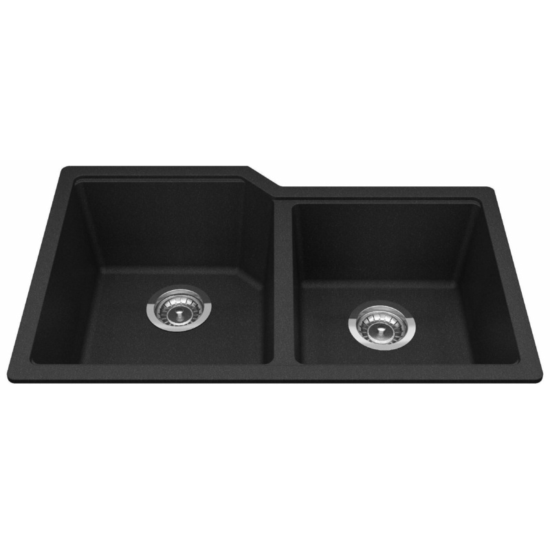 Urban 30-11/16″ Granite 1.5 Bowl Undermount Kitchen Sink – Onyx MGC2031U-9ON Kindred
