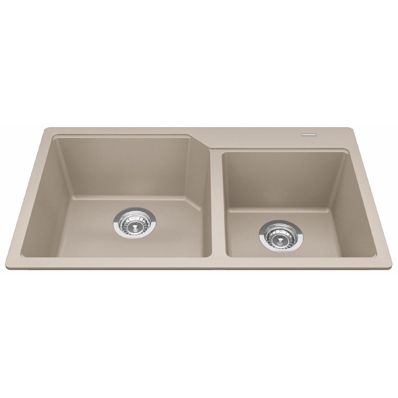 Urban 33-7/8″ Granite 1.5 Bowl Drop-In Kitchen Sink – Champagne MGCM2034-9CHA Kindred