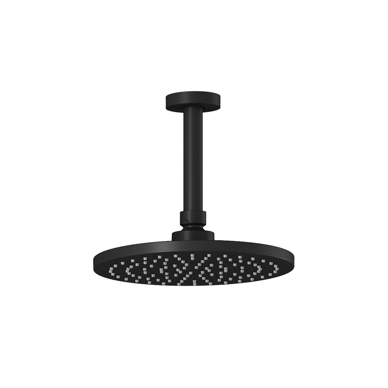 8-5/8″ Rainshower Shower Head with Vertical Ceiling Arm – Matte Black BF1634-160 Kalia