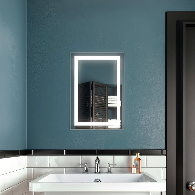 Effect 18″ x 26″ Illuminated Bathroom Mirror with Touch Switch MR1675-500-001 Kalia
