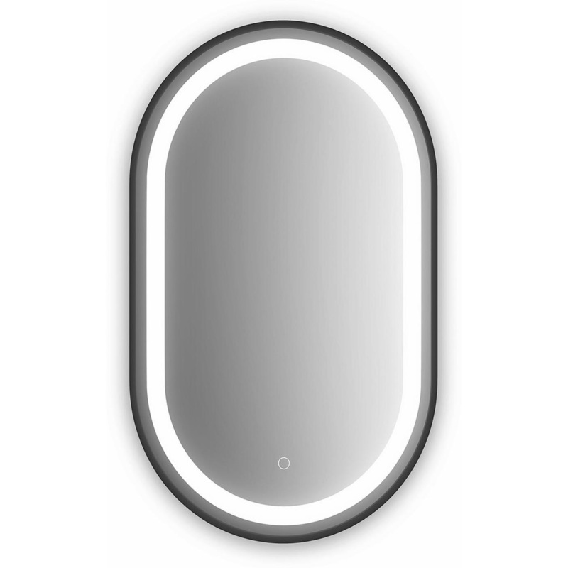 Effect Illuminated Oblong Bathroom Mirror 22″ x 38″ – Black MR1947-570-001 Kalia