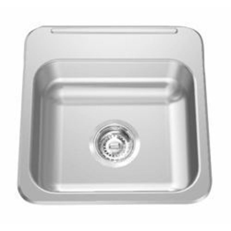 15-1/8″ 1-Hole 1 Bowl Drop-In Kitchen Sink – Stainless Steel ALBS1305P-1-1 Franke