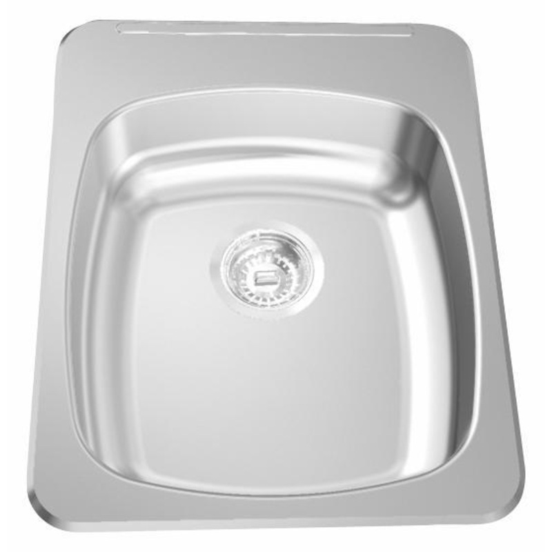 16-1/8″ 3-Hole 1 Bowl Drop-In Kitchen Sink – Stainless Steel ALBS6405-1-3 Franke