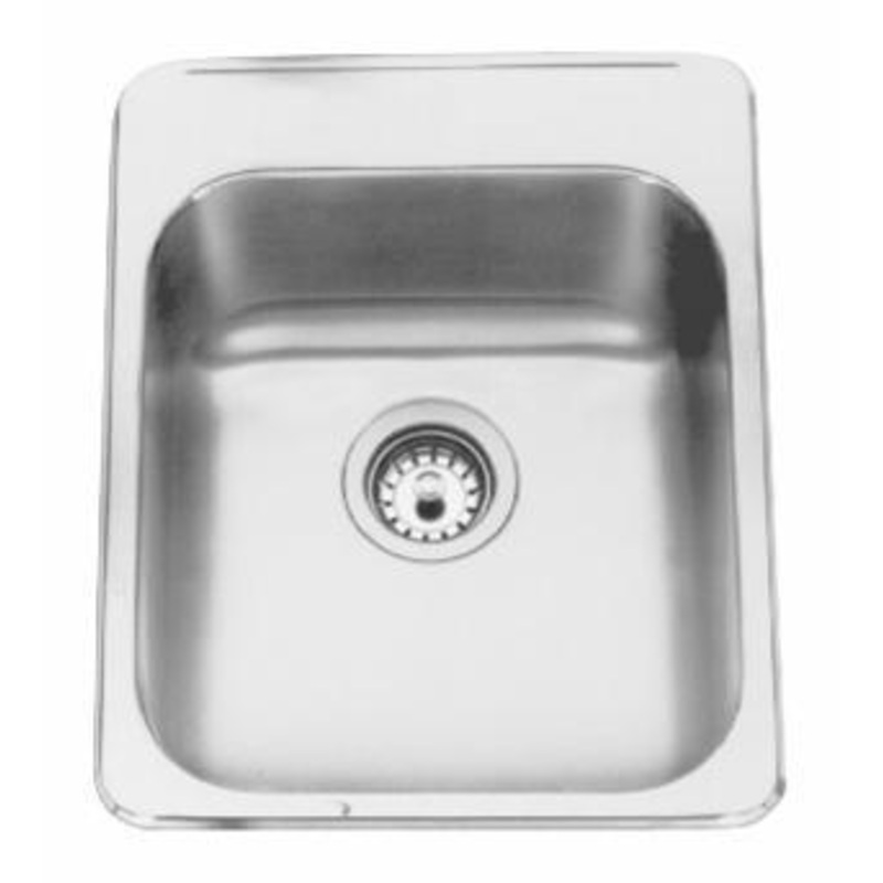 16-1/8″ 3-Hole 1 Bowl Drop-In Kitchen Sink – Stainless Steel ALBS6406P-1-3 Franke