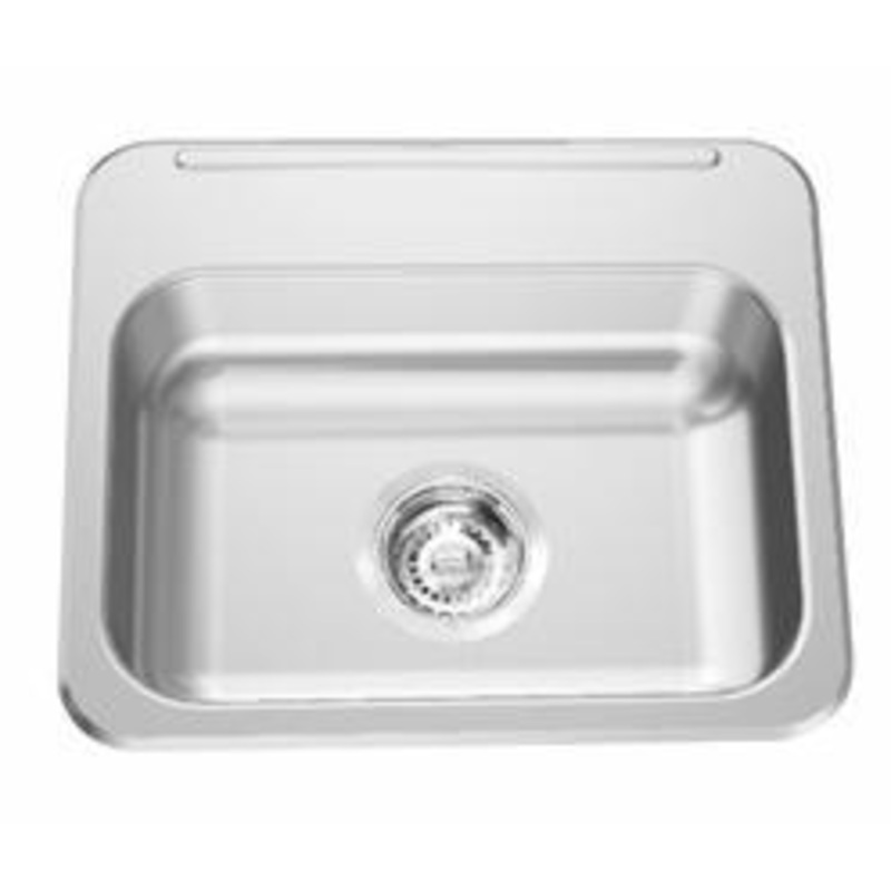 16-5/8″ 2-Hole 1 Bowl Drop-In Kitchen Sink – Stainless Steel ALBS9405P-1-2 Franke