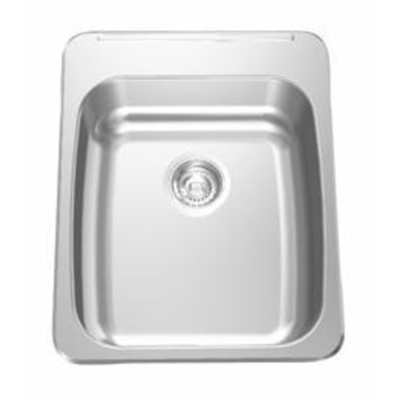 17-1/4″ 3-Hole 1 Bowl Drop-In Kitchen Sink – Stainless Steel ALBS7506P-1-3 Franke