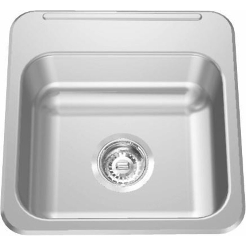 15-1/8″ 2-Hole 1 Bowl Drop-In Kitchen Sink – Stainless Steel LBS1306-1-2 Franke