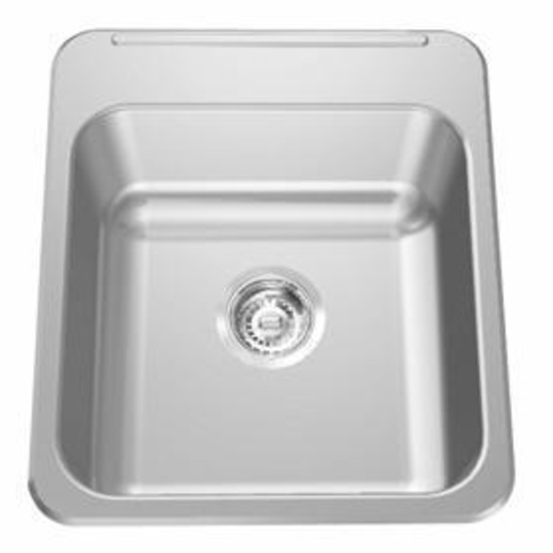 16-1/8″ 1-Hole 1 Bowl Drop-In Kitchen Sink – Stainless Steel LBS4408P-1-1 Franke