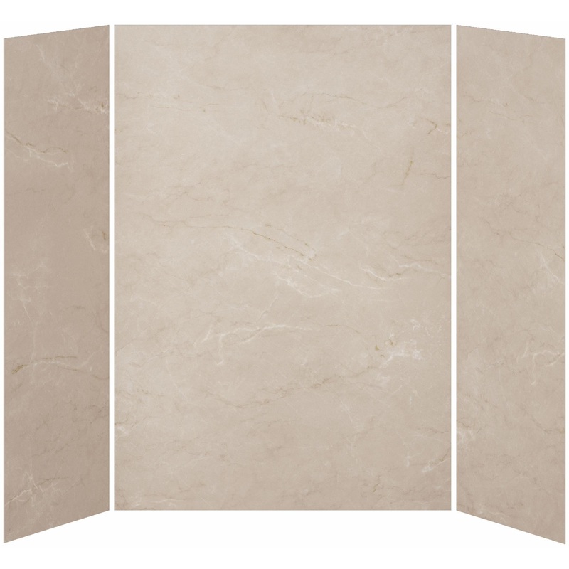 32 x 60 x 32 3-Panel Shower Wall Kit for Alcove Installation – Mineral 520 Gloss WA2012-520-001 Kalia