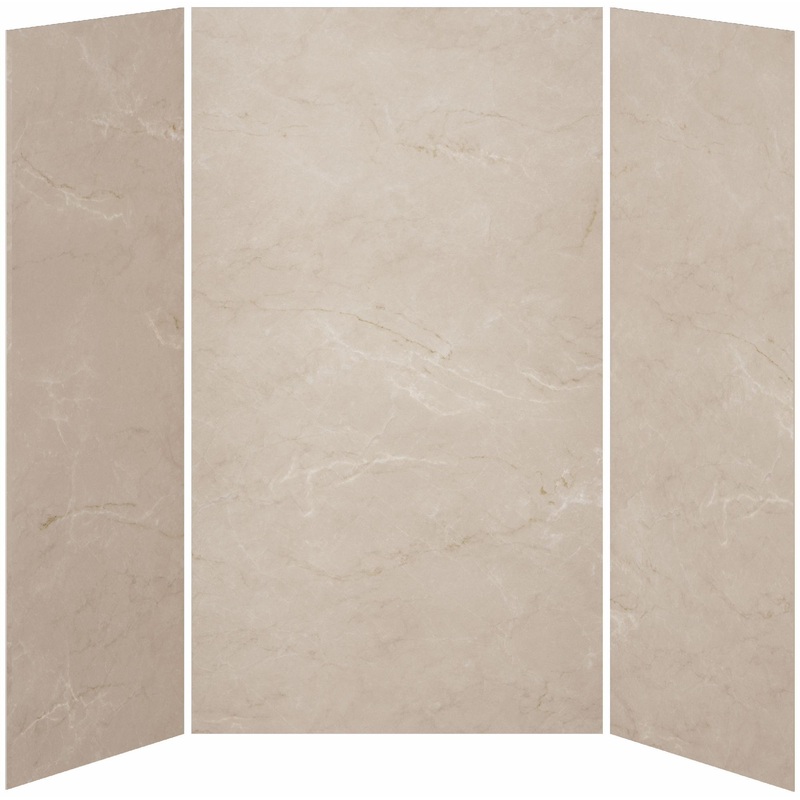 36 x 48 x 36 3-Panel Shower Wall Kit for Alcove Installation – Mineral 520 Gloss WA2010-520-001 Kalia