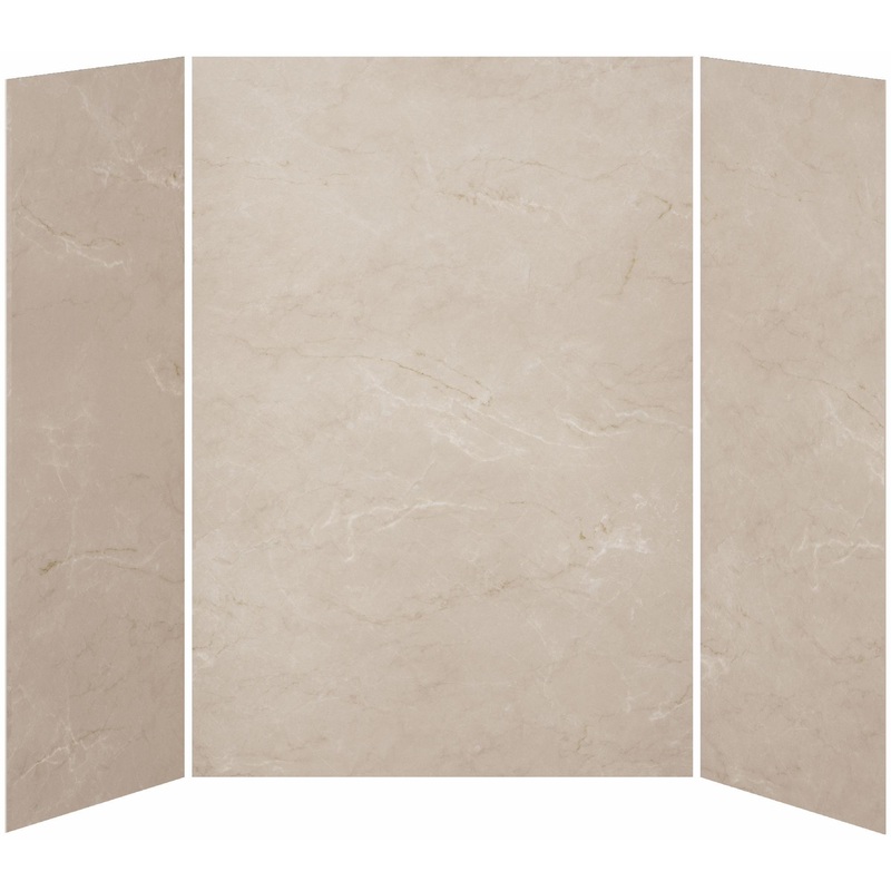 36 x 60 x 36 3-Panel Shower Wall Kit for Alcove Installation – Mineral 520 Gloss WA2011-520-001 Kalia