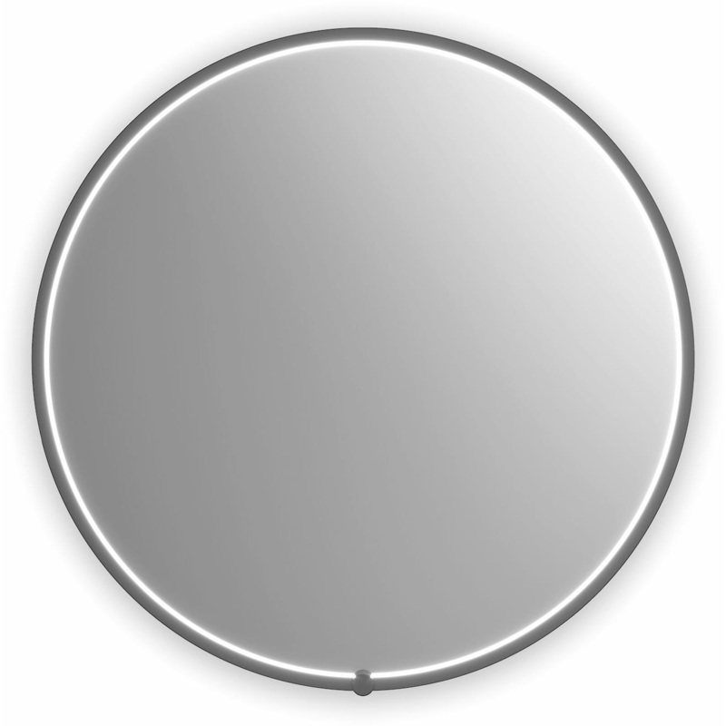 Nox 36″ x 36″ Round LED Lighted Mirror – Black MR2201-570-001 Kalia