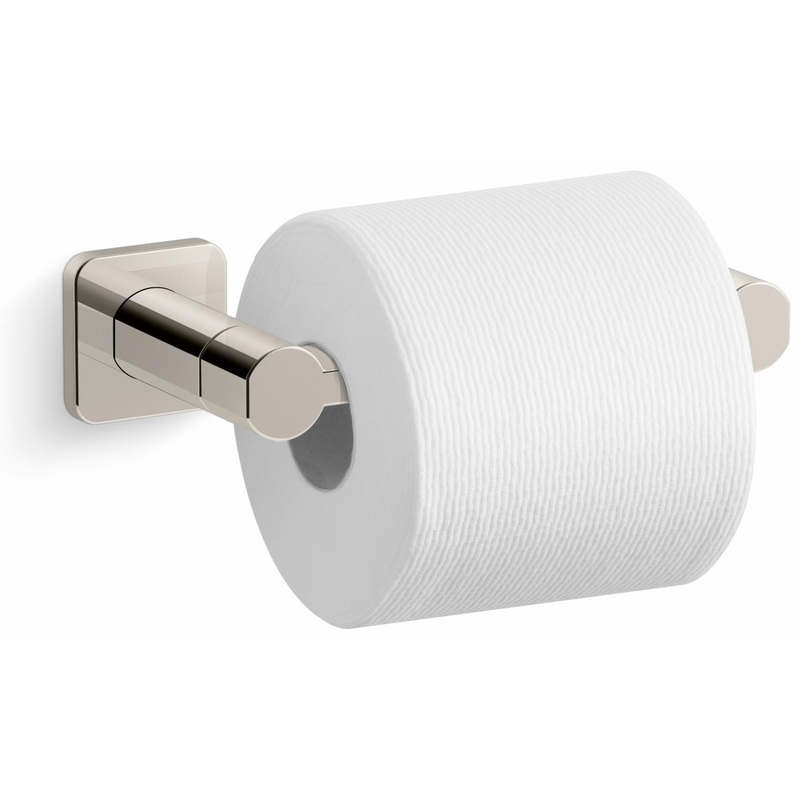 Parallel Pivoting Toilet Paper Holder – Vibrant Polished Nickel 23528-SN Kohler