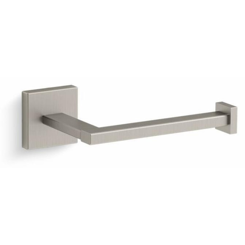 SQUARE TOILET TISSUE HOLDER – Vibrant Brushed Nickel 23292-BN Kohler